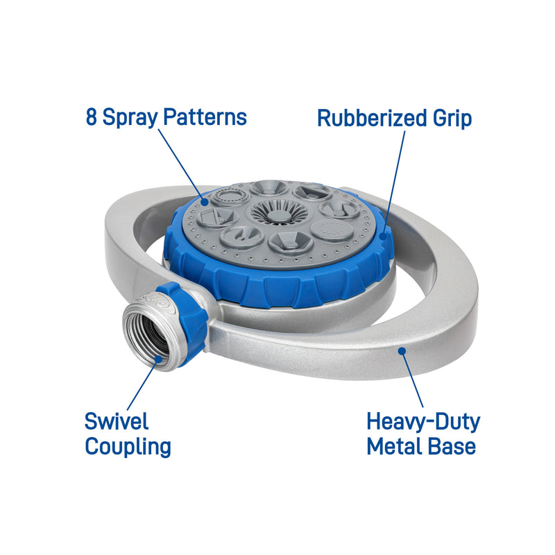 Load image into Gallery viewer, Orbit Elevated 8-Pattern Metal Turret Sprinkler 28252
