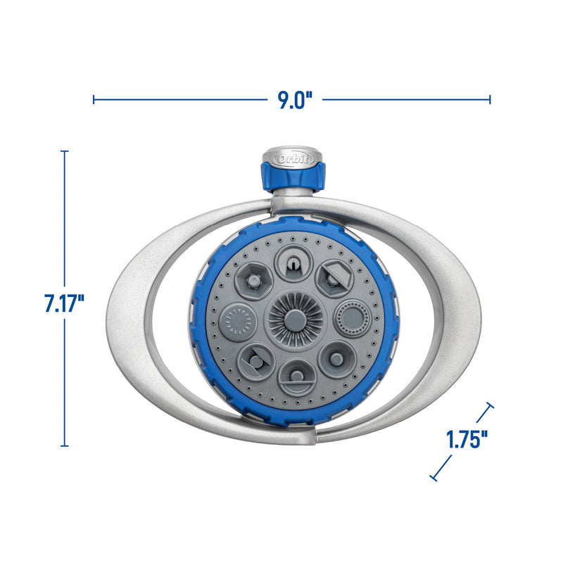 Load image into Gallery viewer, Orbit Elevated 8-Pattern Metal Turret Sprinkler 28252
