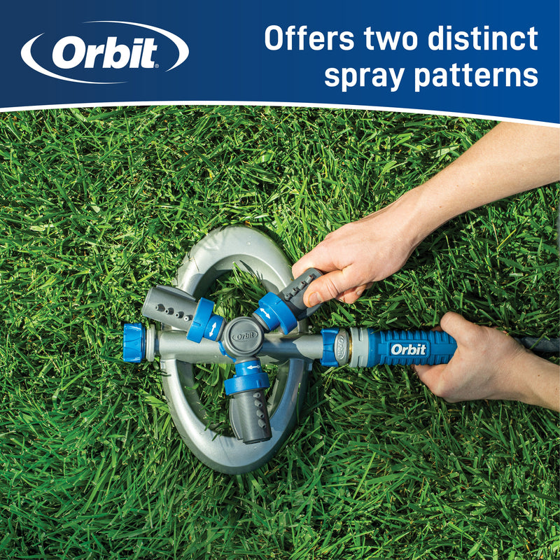Load image into Gallery viewer, Orbit Elevated 3-Arm Rotating Sprinkler on Base 28253
