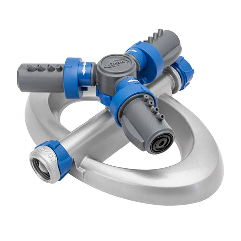 Orbit elevated 3-arm rotating sprinkler on base 28253