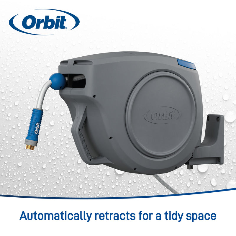 Load image into Gallery viewer, 100 ft x 5/8 in Auto-Retractable Garden Hose Reel 28263
