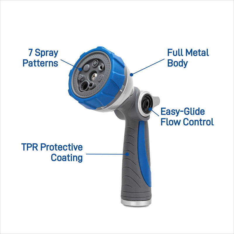 Load image into Gallery viewer, Orbit Elevated 7-Pattern Metal Thumb Control Nozzle 28272
