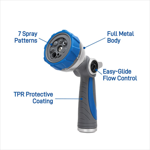 Orbit Elevated 7-Pattern Metal Thumb Control Nozzle 28272, additional product view 2