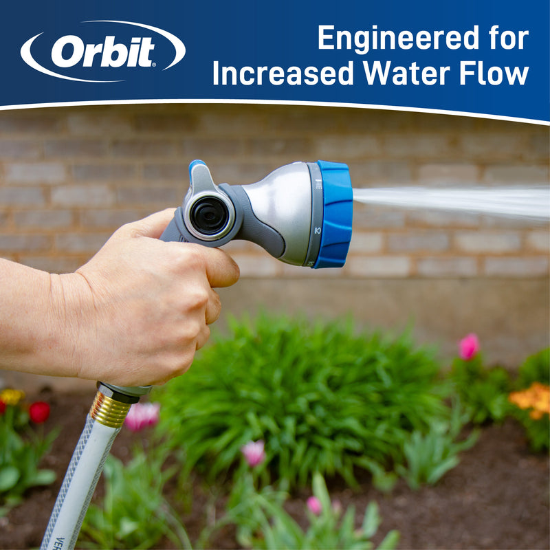Load image into Gallery viewer, Orbit Elevated 7-Pattern Metal Thumb Control Nozzle 28272
