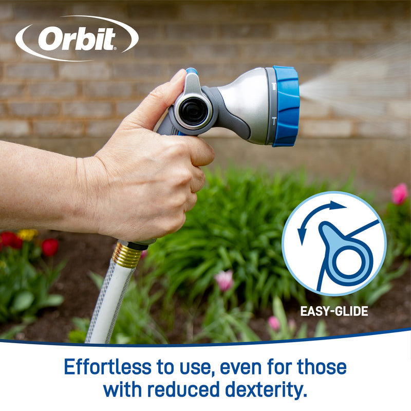 Load image into Gallery viewer, Orbit Elevated 7-Pattern Metal Thumb Control Nozzle 28272
