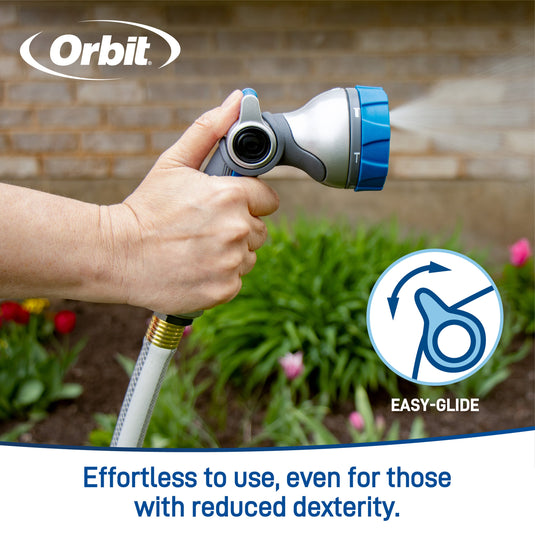 Orbit Elevated 7-Pattern Metal Thumb Control Nozzle 28272
