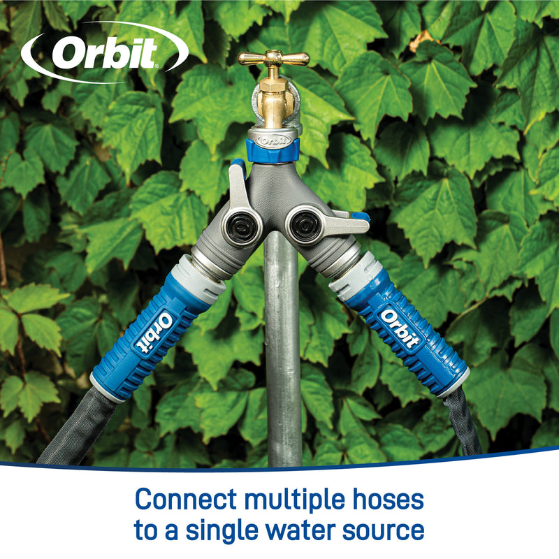 Load image into Gallery viewer, Orbit Elevated 2-Way Shut-Off Hose Y Adapter 28294
