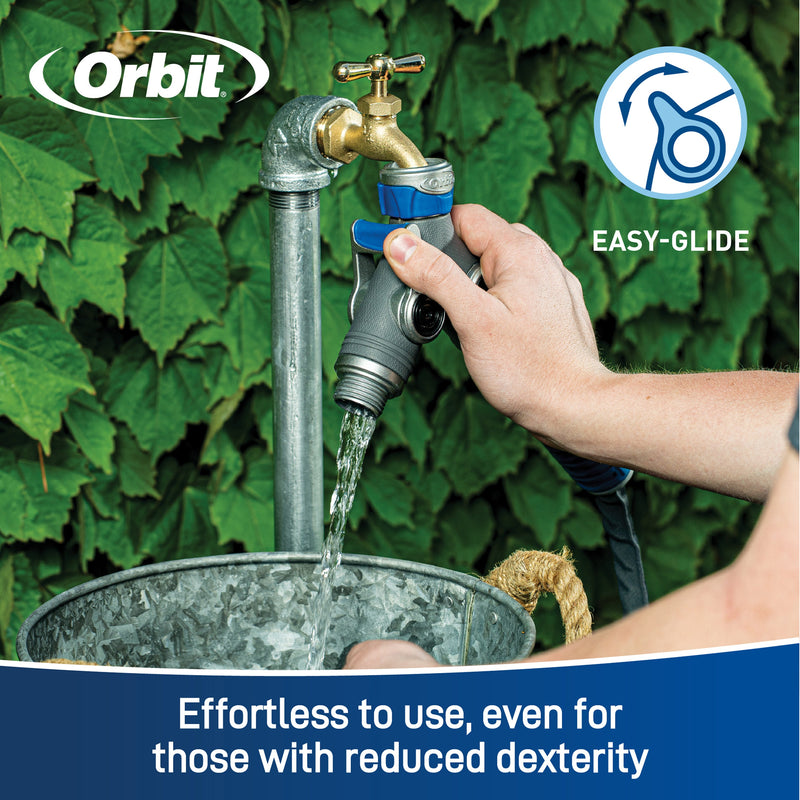 Load image into Gallery viewer, Orbit Elevated 2-Way Shut-Off Hose Y Adapter 28294

