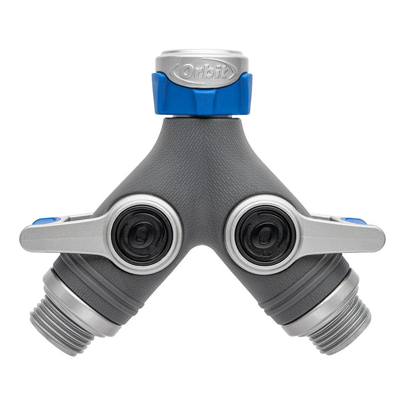 Load image into Gallery viewer, Orbit Elevated 2-Way Shut-Off Hose Y Adapter 28294
