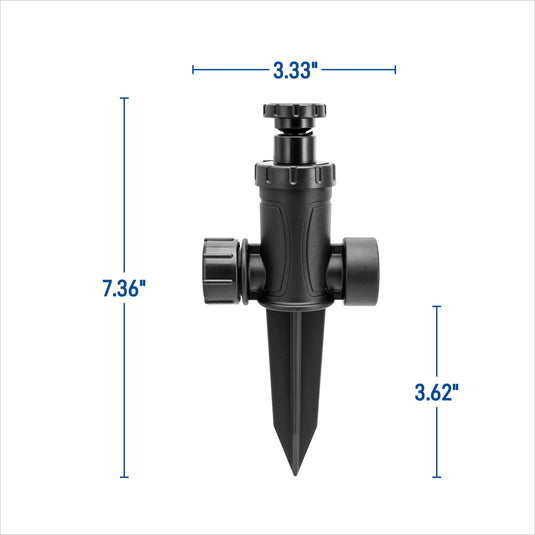 Adjustable Pattern Spot Sprinkler on Spike 29807