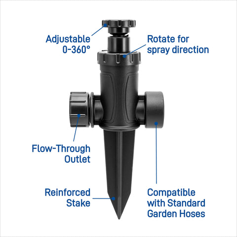 Adjustable Pattern Spot Sprinkler on Spike 29807, additional product view 2