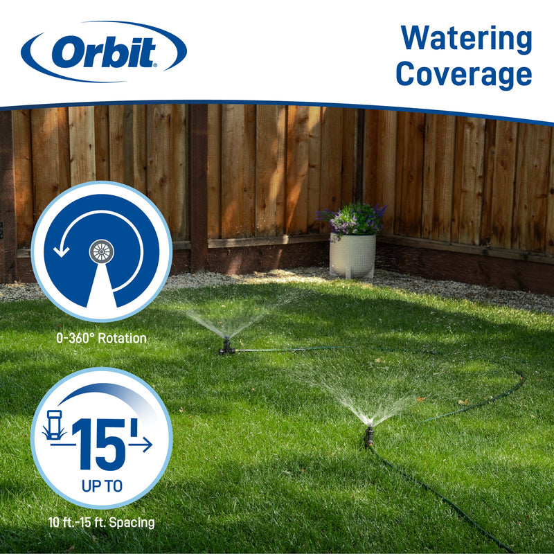 Load image into Gallery viewer, Adjustable Pattern Spot Sprinkler on Spike 29807

