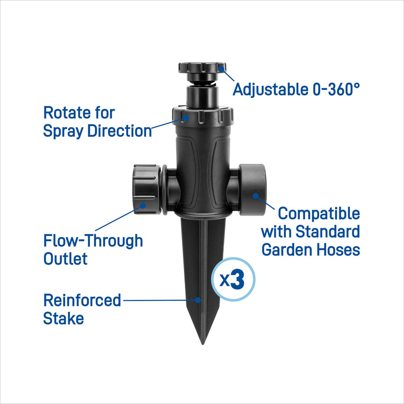 Load image into Gallery viewer, Adjustable Pattern Spot Sprinkler on Spike Kit 29808
