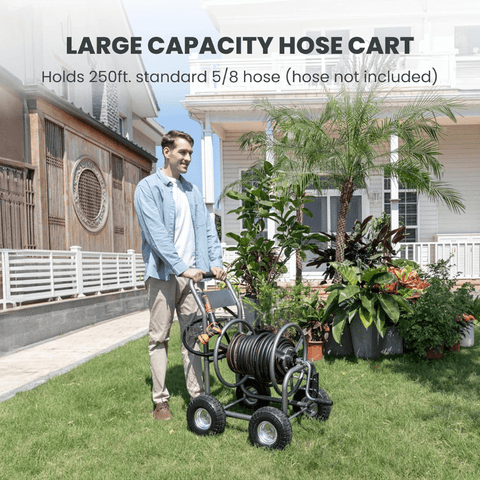 Garden Hose Reel Cart-4 Wheels-Heavy Duty, additional product view 2