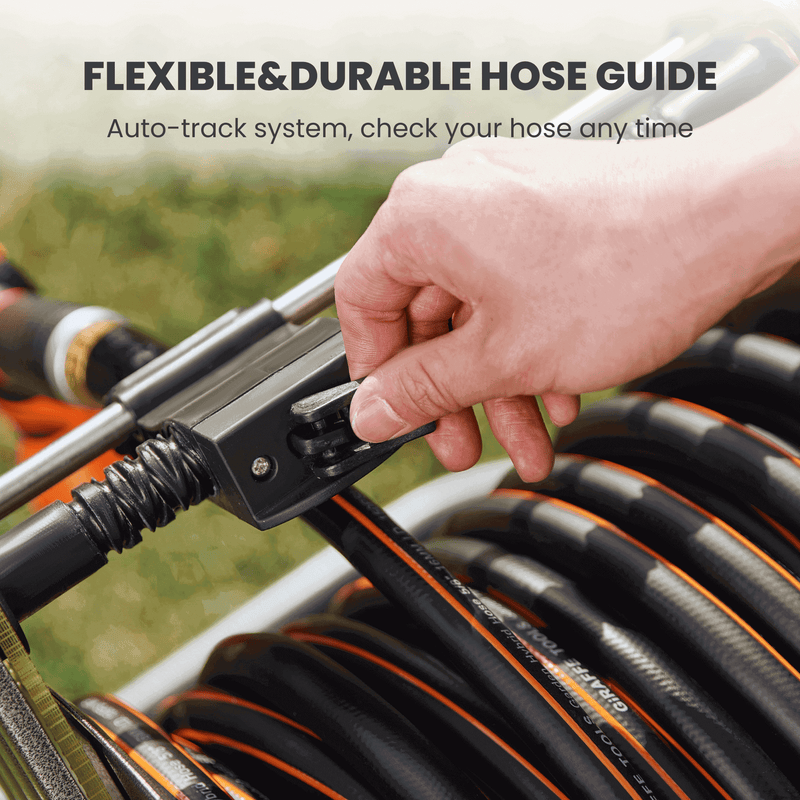 Load image into Gallery viewer, Garden Hose Reel Cart-2 Wheels-Stainless Steel-Heavy Duty
