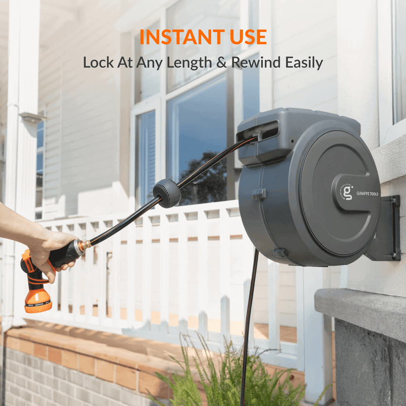 Load image into Gallery viewer, Retractable Garden Hose Reel-1/2in-130ft
