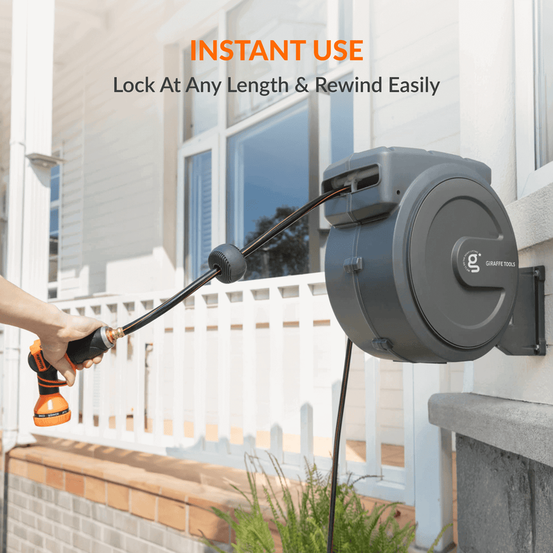 Load image into Gallery viewer, Retractable Garden Hose Reel-5/8in-90ft
