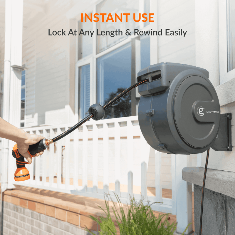 Load image into Gallery viewer, Retractable Garden Hose Reel-1/2in-100ft

