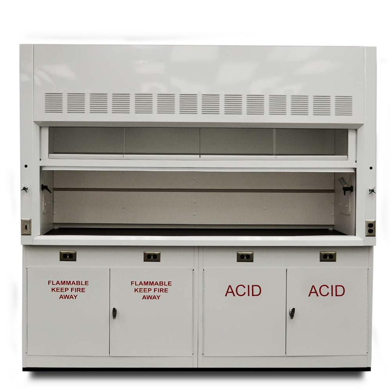 Load image into Gallery viewer, Fisher American 8′  Fume Hood w/ Acid Storage Cabinets
