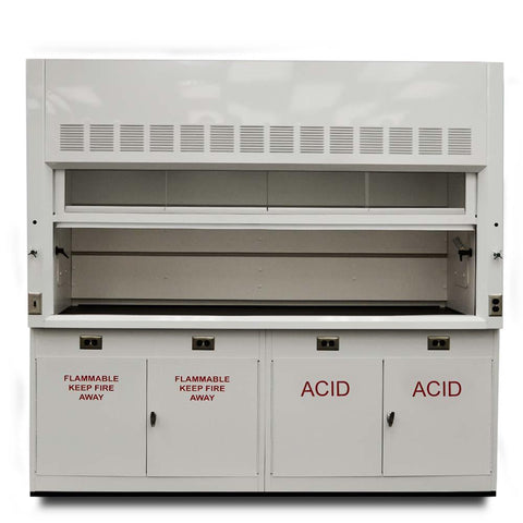Fisher American 8′ Fume Hood w/ Acid Storage Cabinets, additional product view 2