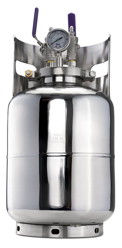 Stainless Steel LP Tank with Fill Drain Ports