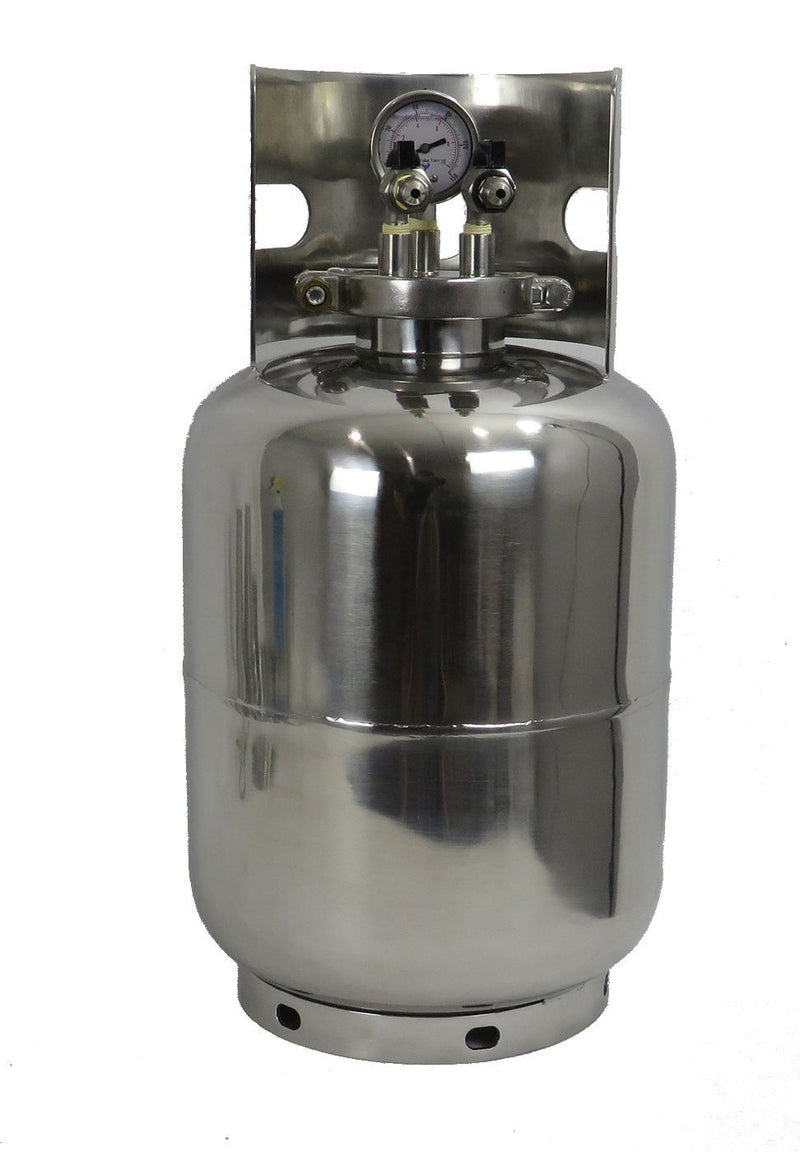 Load image into Gallery viewer, Stainless Steel LP Tank - Includes Gas and Liquid Fill/Drain Ports
