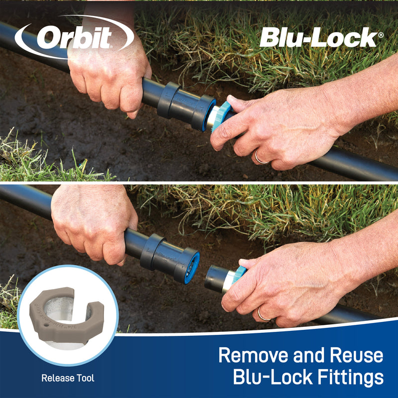 Load image into Gallery viewer, 3/4" Blu-Lock x 1/2" FPT Reducing Tee 31372
