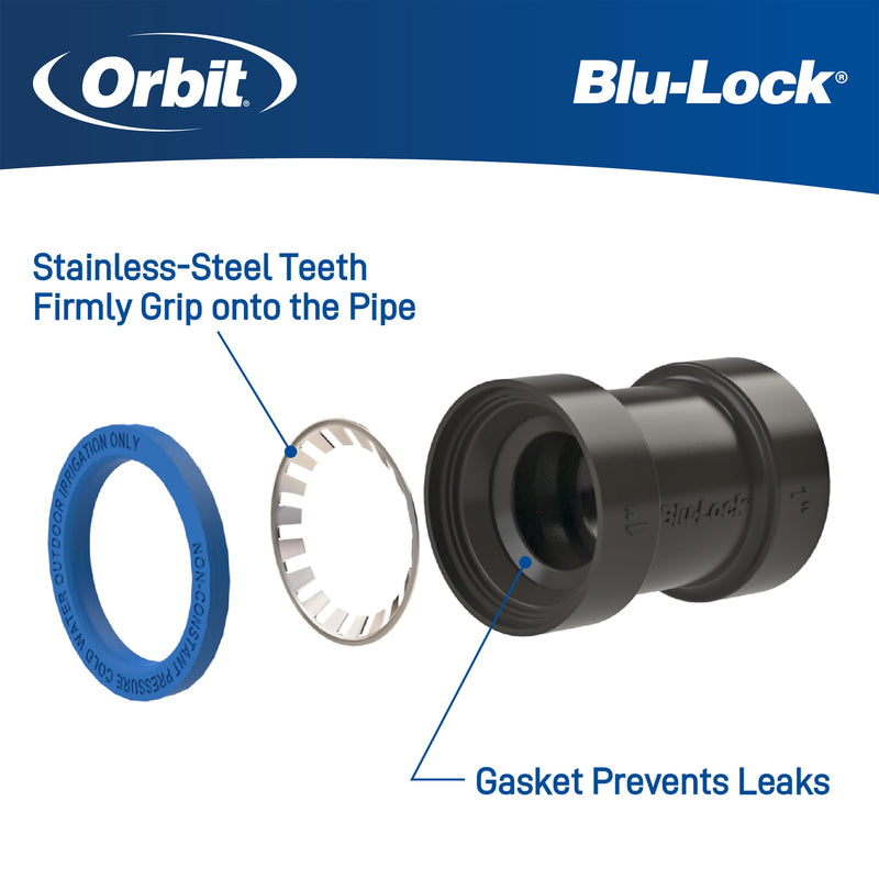 Load image into Gallery viewer, 3/4" Blu-Lock x 1/2" FPT Reducing Tee 31372

