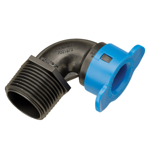Orbit 1/2 inch Blu-Lock by 3/4 inch MPT elbow