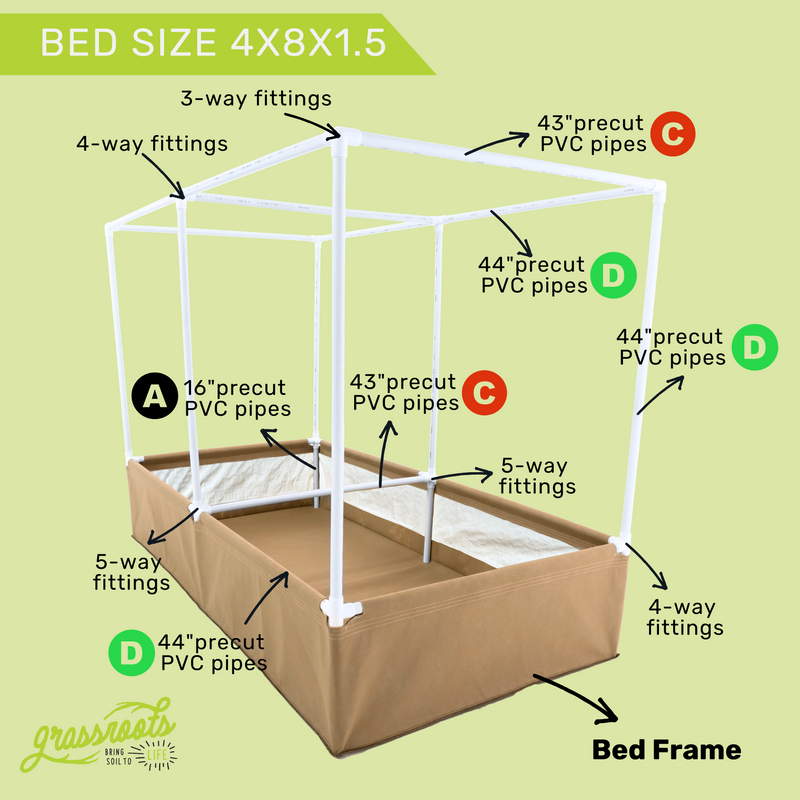 Load image into Gallery viewer, Complete Kit Living Soil Fabric Bed
