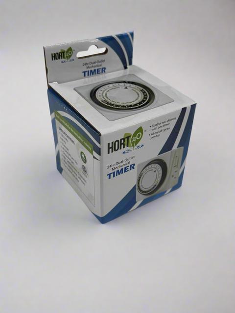 Hort2O 24hr Dual Outlet Mechanical Timer