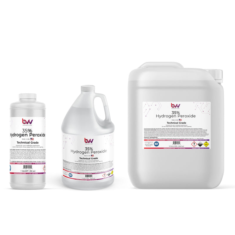 Load image into Gallery viewer, 35% Hydrogen Peroxide Tech Grade, NSF, H2O2
