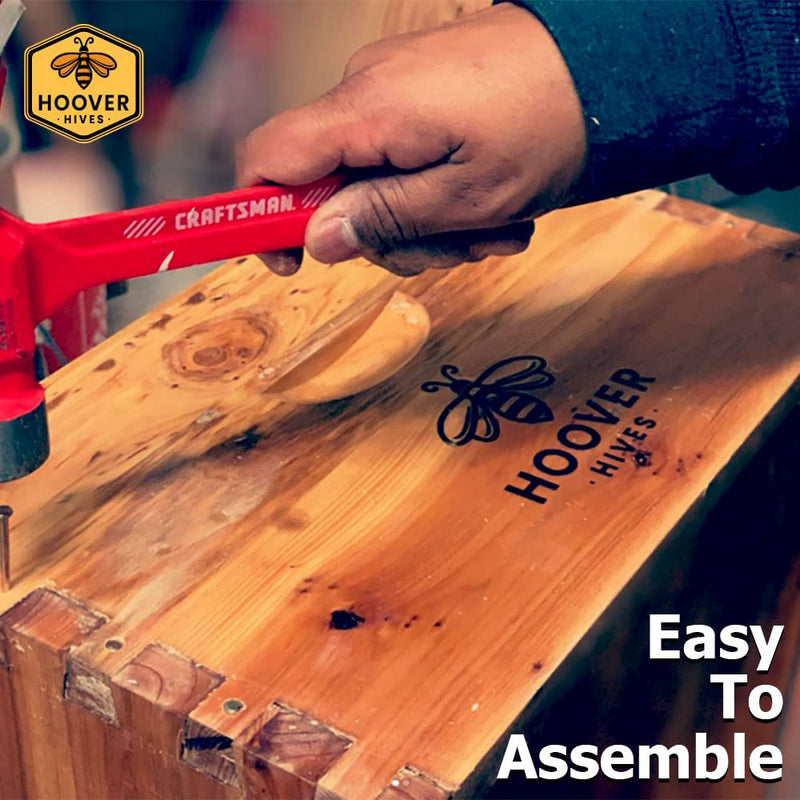 Load image into Gallery viewer, 8-Frame Wax-Coated Beehive Kit – (2) Deep &amp; (1) Medium Unassembled | Hoover Hives® Original Beeswax Finish
