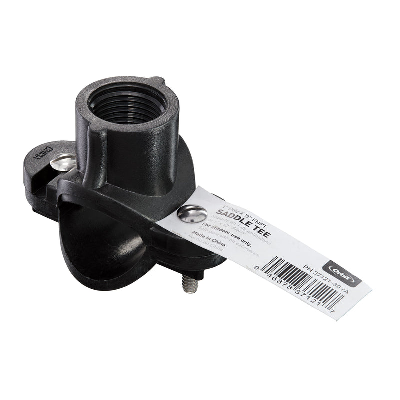 Load image into Gallery viewer, 1" x 1/2" PVC Pipe Saddle Tee | 37121
