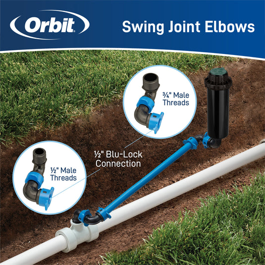 1/2" x 3/4" Blu-Lock Swing Joint 37268