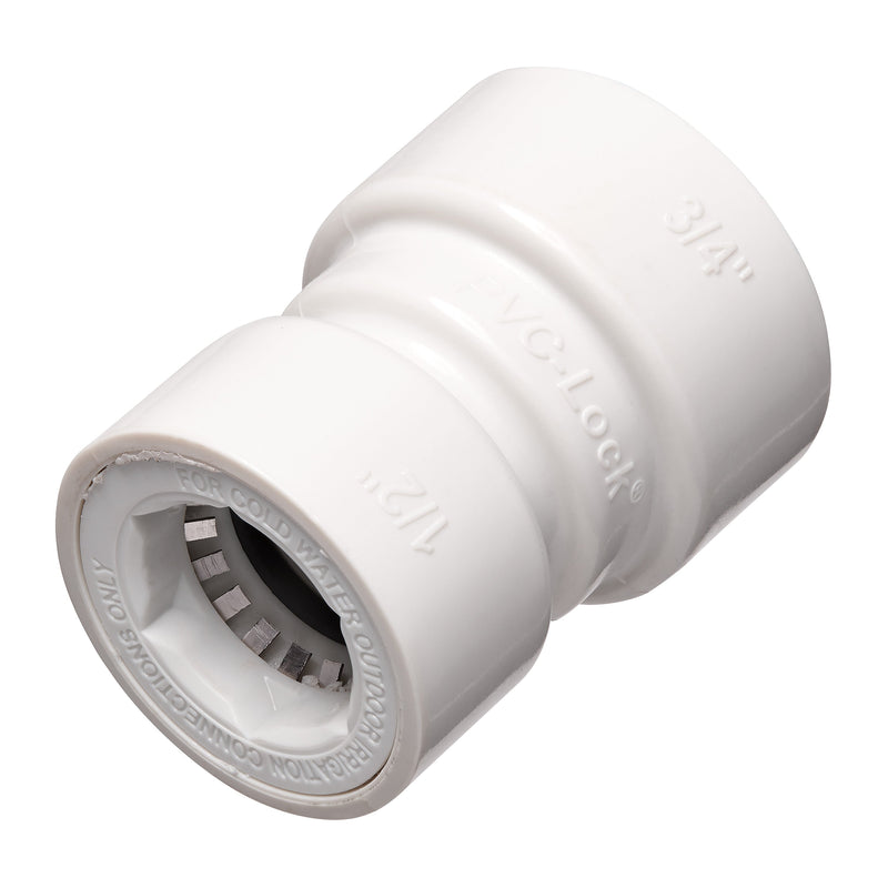 Load image into Gallery viewer, 3/4" x 1/2" PVC-Lock Reducing Coupling 34779
