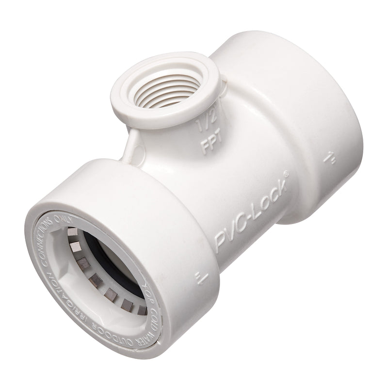 Load image into Gallery viewer, 1" PVC-Lock x 1/2" FPT Tee 35671

