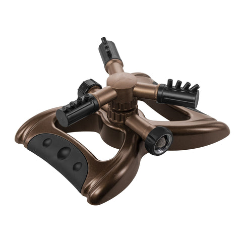 Orbit 3-arm adjustable revolving sprinkler on metal base 27789
