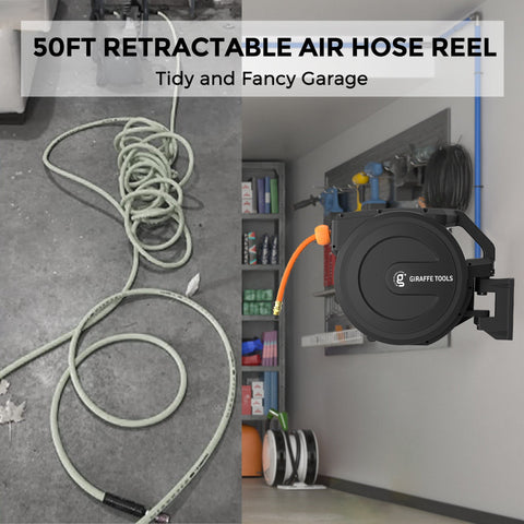 Retractable Air Hose Reel-PP Housing-3/8in-50ft, additional product view 2