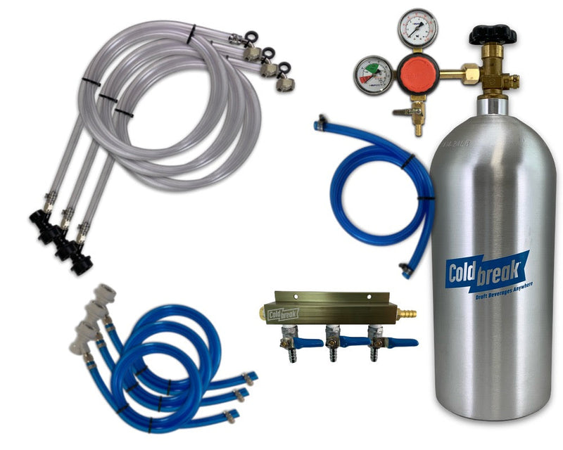 Load image into Gallery viewer, 3-Tap CO2 Ball Lock Kit
