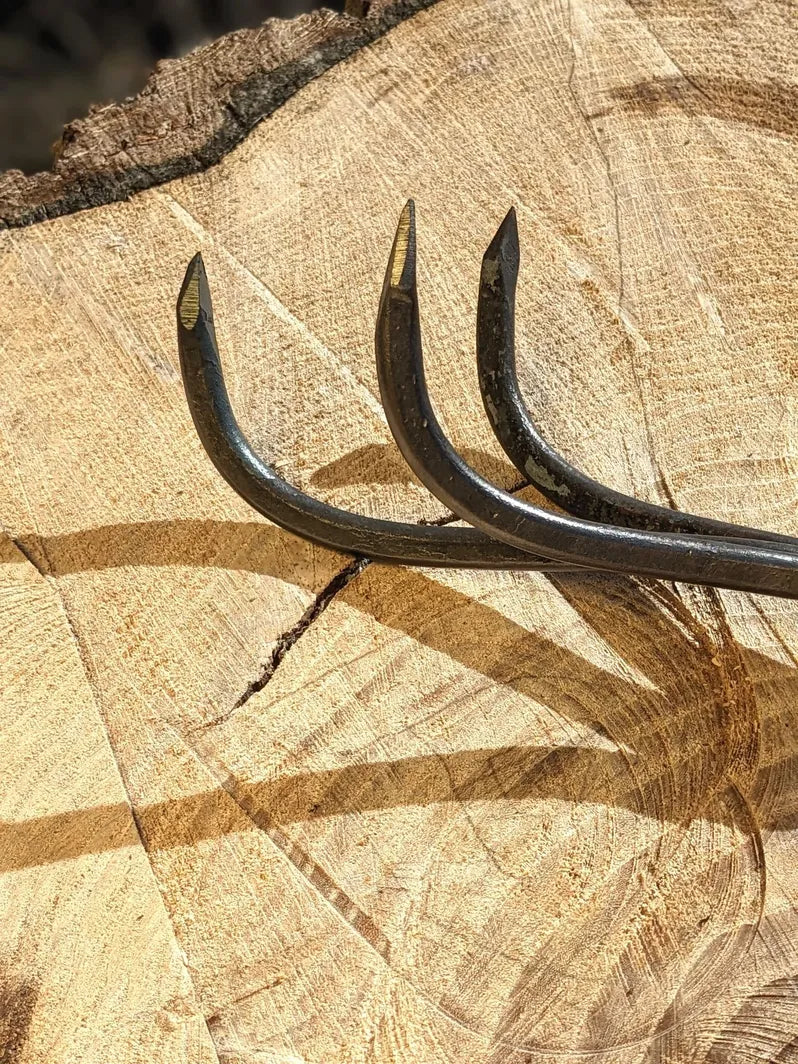 Load image into Gallery viewer, Homestead Iron 3-Tine Garden Cultivator shown in product view 2

