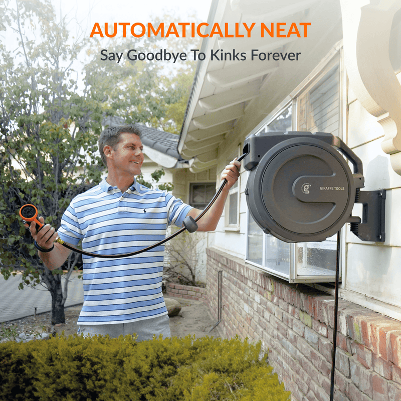 Load image into Gallery viewer, Retractable Garden Hose Reel-1/2in-100ft

