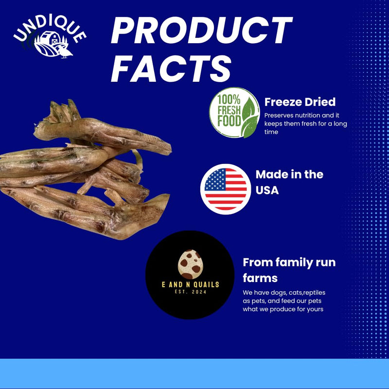 Load image into Gallery viewer, Freeze-Dried Duck Feet Dog Treats, 10 Count — Single Ingredient, Made in USA

