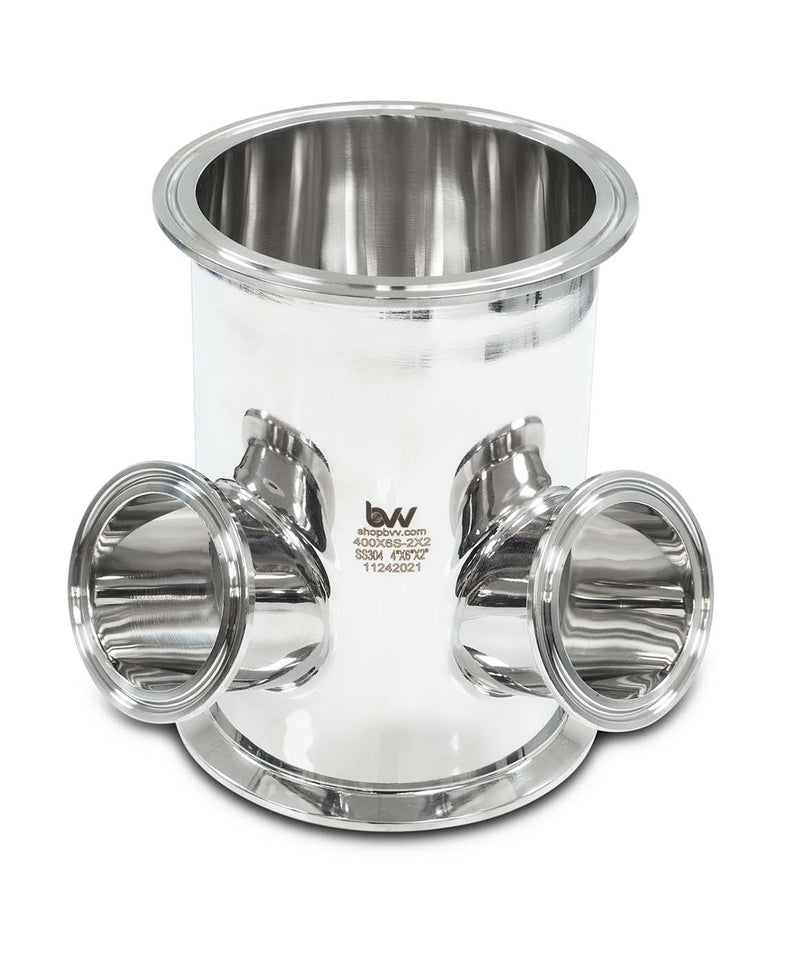 Load image into Gallery viewer, Tri-Clamp Spool with 2" Angled Ports
