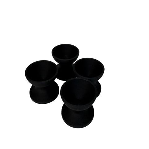 Mini egg cup holders, detail view