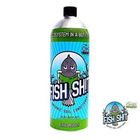 Fish Shit organic soil conditioner bottle, 500 milliliters