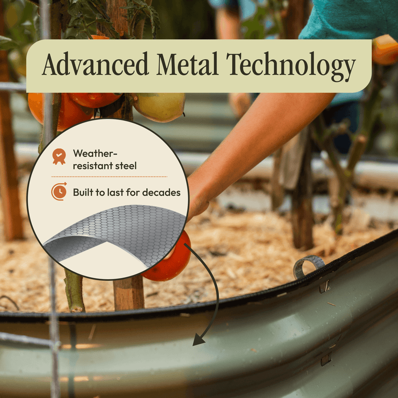 Load image into Gallery viewer, Gro-Rite "No Tools Needed" Premium Metal Raised Garden Bed Kit
