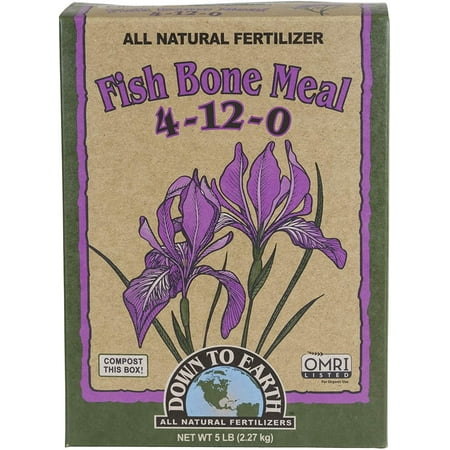 Down To Earth fish bone meal fertilizer bag, 5 pounds