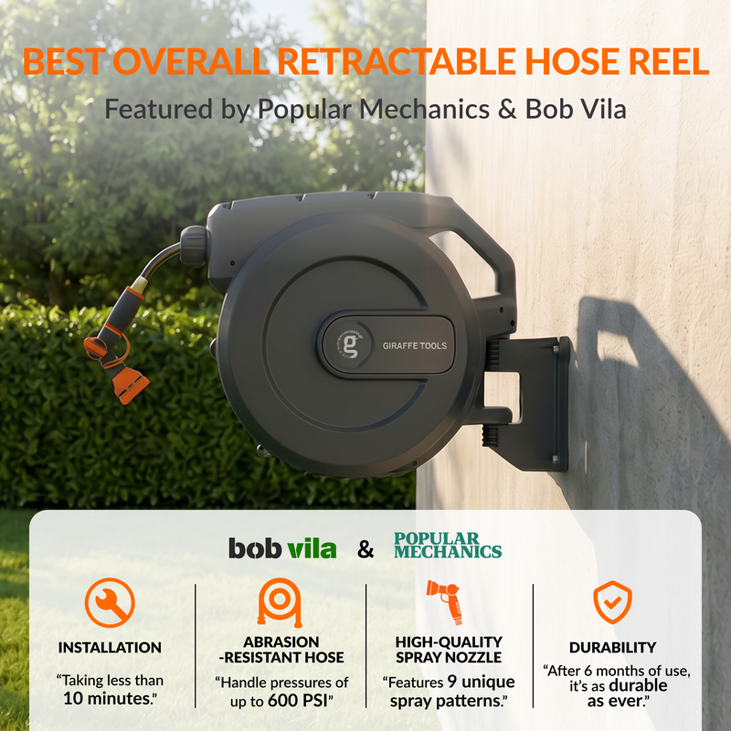 Load image into Gallery viewer, Retractable Garden Hose Reel-5/8 in-115ft
