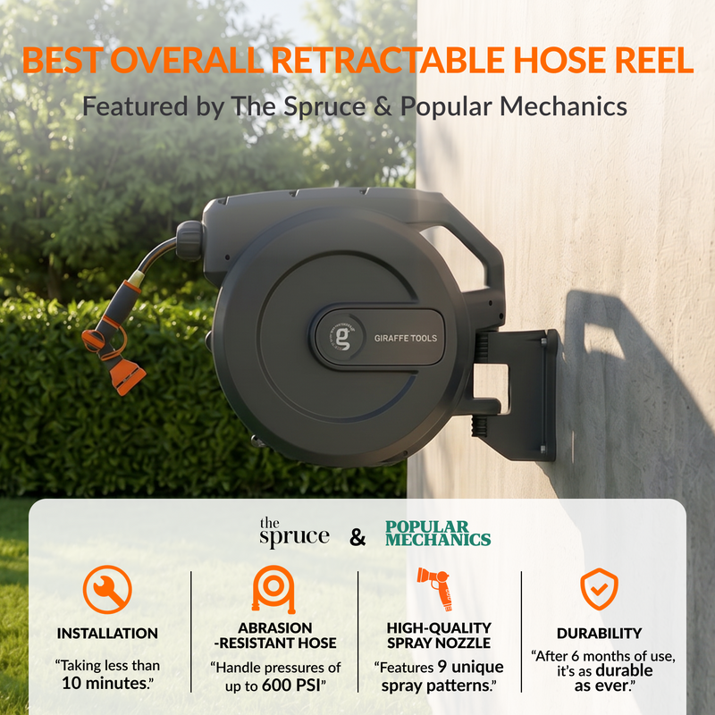 Load image into Gallery viewer, Retractable Garden Hose Reel-5/8 in-115ft
